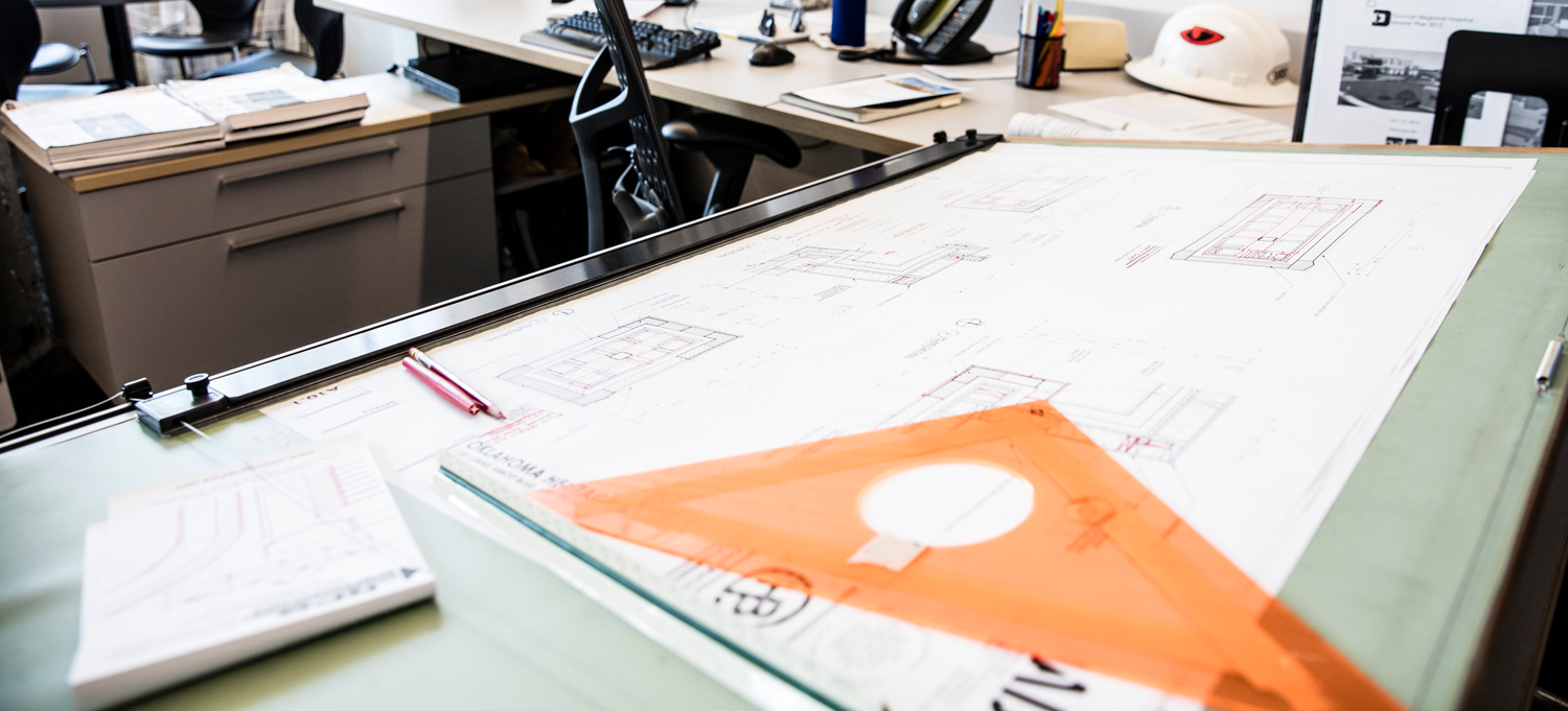 Material and layout planning on a design table